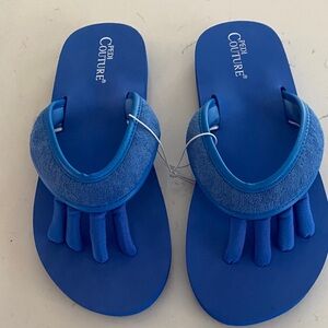 NWOT Blue Pedi Couture Pedicure Sandals Size 8